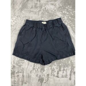 Madewell Shorts Womens Small Black Elastic Waist Casual Pull On